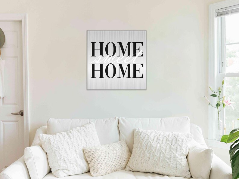 Home Sweet Home Sign, Home Wall Decor, Above Couch Sign, Farmhouse Wall