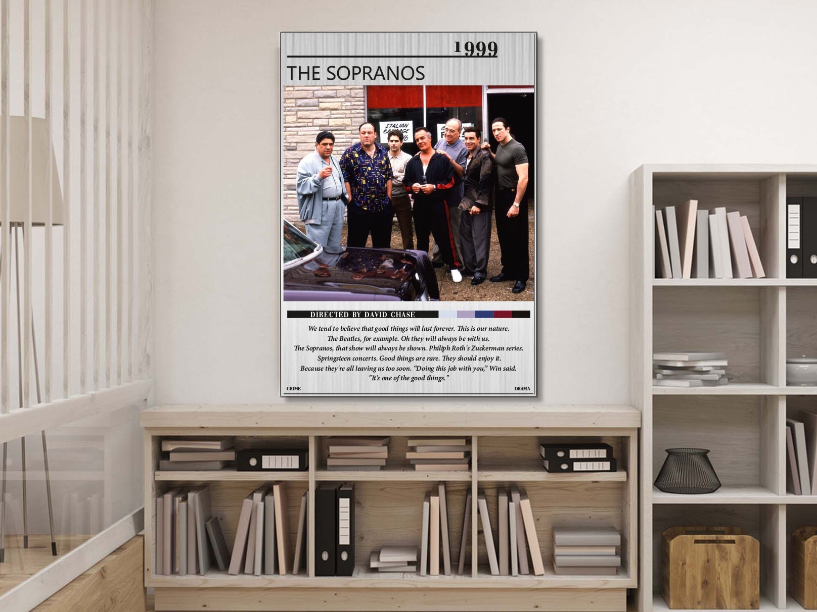 The Sopranos Aluminum Wall Art, Famous Tv Show Poster on Tin, Sopranos