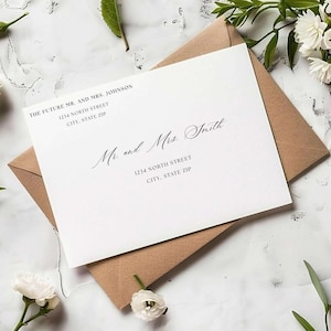 Editable Wedding Envelope Template A7 & A2 | Printable Address Envelope Template | Editable in Canva | Digital Download Wedding Stationery
