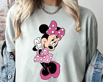 Comfort Colors Oversized Tee, Minnie Mouse Oversized Tee, Disney Minnie Shirt, Minnie Women T-Shirt, Disney Gift Shirt, Disney Trip Shirt