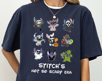 Comfort Colors Shirt, Stitch Halloween Tee, Disney Stitch Tee, Not So Scary Era Tee, Halloween Party Tee, Spooky Stitch Shirt, Stitch Shirt