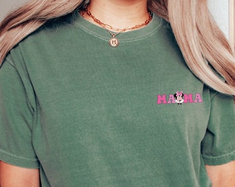Comfort Colors Shirt, Mama Mouse Tee, Minnie Mouse Tee, Disney Mama Tee, Mothers Day Shirt, Disney Travel Shirt, Grandma Gift Shirt