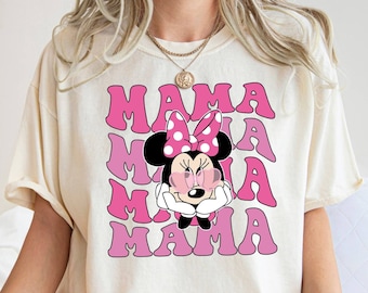 Comfort Colors Shirt, Minnie Mouse Tee, Mama Mouse Tee, Disney Mama Tee, Mothers Day Shirt, Mama Oversized Tee, Gift For Grandma, Mama Shirt