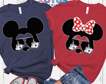 Mickey Mouse T-Shirt, Mickey Or Minnie, Couple Shirt, Disneyland Trip Shirt,  Minnie Mouse Shirt, Disney Shirt For Lovers, Couple Gift Shirt