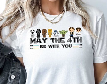 Disney Star Wars Shirt, May 4th Be With You Tee, C3PO Shirt, Leia Shirt, Luke Shirt, Chewbacca Tee, Star Wars Day Tee, Star Wars Kids Shirt