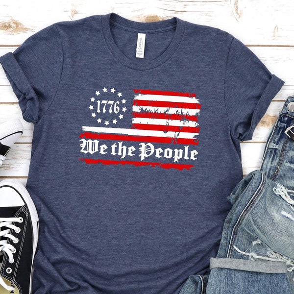 We The People T-Shirt, USA Constitution Tee, Land Of Free Tee, Home Of Brave Tee, July 4th Sweat, Thirteen Colonies, Independence Day Tee