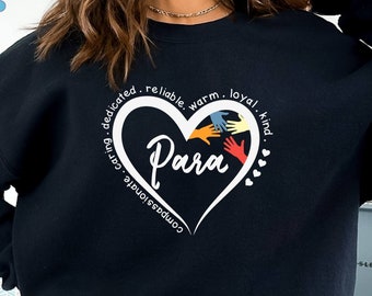 Para T-Shirt, Paraprofessional Shirt, Teacher Aide Shirt, Assistant Teacher Tee, Gift Tee For Paraprofessional, Special Education Assistant