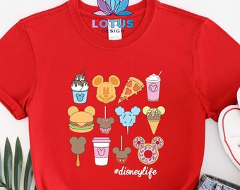 Disney Life Shirt, Disney Snacks T-Shirt, Mickey Snacks Shirt, Disney Trip Shirt, Mickey Head Shirt, Family Disney T-Shirt, Gift For Disney