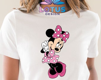 oficina postal expandir Desempacando Minnie Mouse. Minnie Mouse camiseta de hombro. Sobre la camisa - Etsy México
