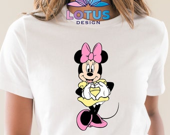 Minnie Mouse Love Shirt, Disney Minnie Shirt, Minnie Heart Shirt, Lover Shirt, Minnie Party Shirt , Disney Trip Tee, Disney Shirts For Girls