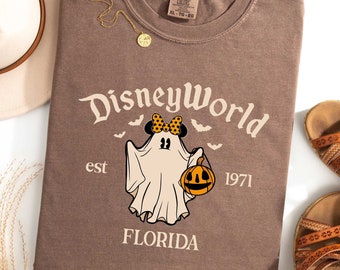 Disney Halloween Shirt, Custom Halloween Tee,  Comfort Colors, Disney World Shirt, Disneyland Shirt, Spooky Mickey Tee, Florida Trip T-Shirt