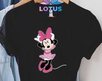 Minnie Mouse T-Shirt, Disney Minnie Shirt, Cute Disney Shirt, Minnie Lady Shirt, Disneyland Trip Shirt, Disney Gift For Girls, Kids Shirt