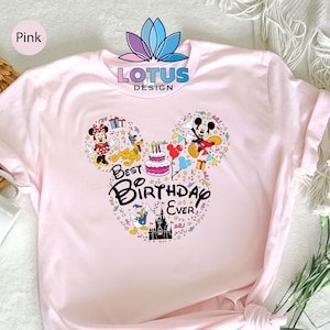 Disney Best Birthday Ever Shirt, Disney Birthday Shirt, Mickey Minnie Birthday, Disney Birthday Party Shirt, Birthday Tee , Kids Disney