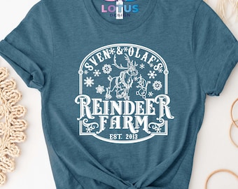 Funny Frozen Shirt, Olaf and Sven, Disneyland Shirt, Family Vacation Matching Tees for Adult and Kids, Reindeer Farm Shirt, Kids Gift Shirt