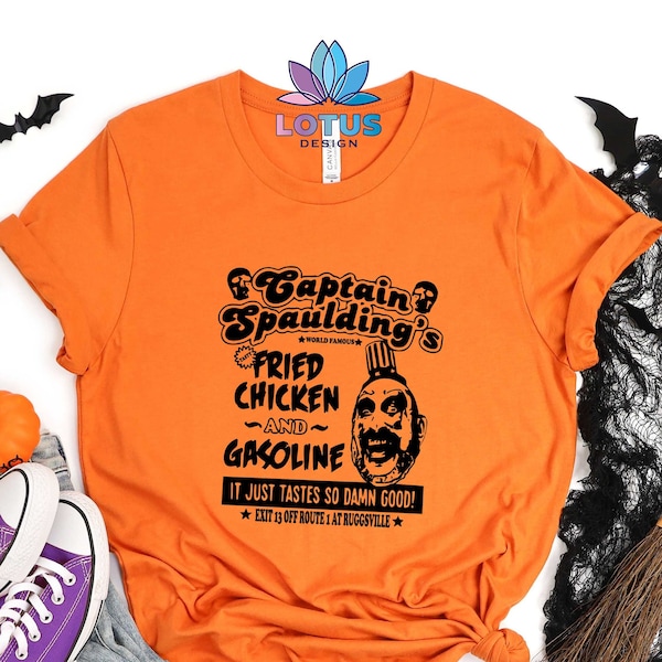 Captain Spaulding's Fried Chicken T-shirt, House Of 1000 Corpses Shirt, Horror Movie Shirt, Halloween Shirts, Captain Spaulding Shirt