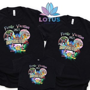 Family Vacation Universal Studios Shirt, Disney Universal Studios Mickey Head Shirt, Family Vacation 2023 Shirt, Disney Watercolor Shirt