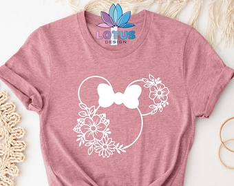 Minnie Mouse Shirt, Disney Women Shirt, Minnie Head T-Shirt, Disneyland Trip Shirt, Minnie Gift Shirt, Women Trend Shirt, Shirt For Girls