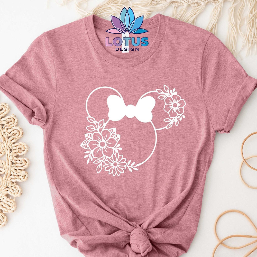 Shirt For Girls Minnie Mouse Shirt, Disney Women Shirt, Minnie Head T-Shirt, Disneyland Trip Shirt, Minnie Gift Shirt, Women Trend Shirt, Shirt For Girls Minnie Mouse Shirt Unisex Style Casualit