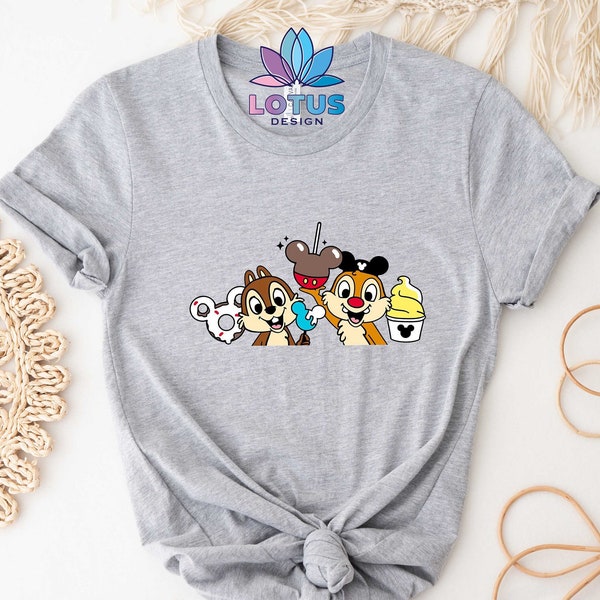 Chip And Dale Shirt, Disney Characters T-Shirt, Snacks Shirt, Disney Toddlers Shirt, Disneyworld Trip Shirt, Kids Gift Shirt, Disney Tee