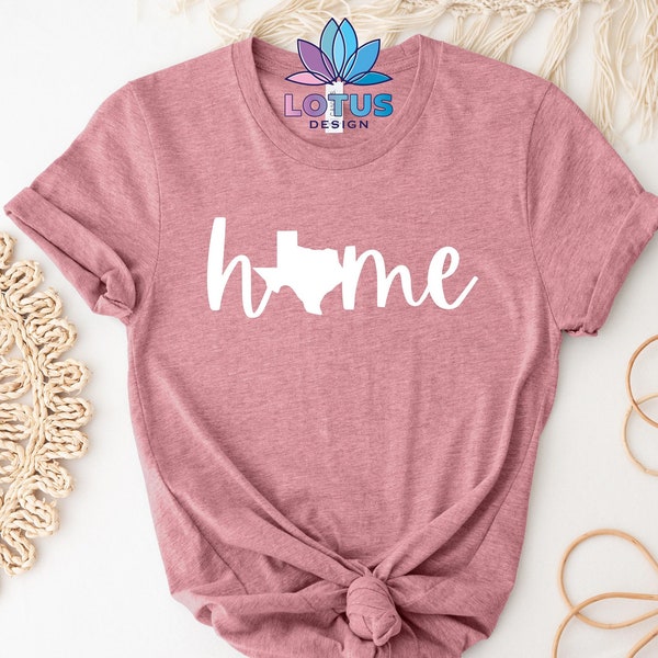 Texas Home T-Shirt, Texas T-Shirt, Texas Love T-Shirt, Texas Liebhaber T-Shirt, Home State T-Shirt, T-Shirt Geschenk für Freund