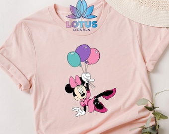 Minnie Balloon Shirt, Minnie Mouse Shirt, Disney Minnie Shirt, Cute Minnie Shirt, Minnie Lady Shirt, Disney Vacation Shirt, Minnie Gift Tee