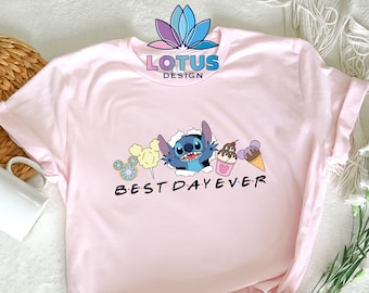 Best Day Ever Stitch Shirt, Cute Disney T-Shirt, Stitch Snacks Shirt, Mickey Snacks Shirt, Stitch Shirt, Disney Trip Shirt, Women T-Shirt