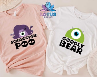 Googly Bear und Schmoopsie Poo Paar Shirts, Mike und Celia Shirt, Disney Paar Shirt, Monster T-Shirts, Disney Trip Shirt, Lover Shirt