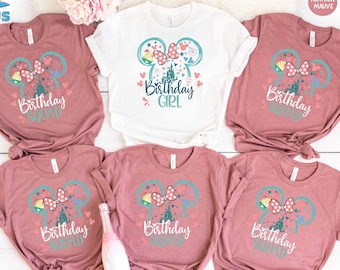 Disney Birthday Shirt, Disney Birthday Squad T-shirt, Disney Birthday Girl Shirt, Disney Birthday Boy Shirt, Disney Birthday Party Shirt