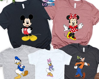 Disney Family Vacation Shirts, Mickey Shirt, Minnie Shirt, Daisy Shirt, Donald Shirt, Goofy Shirt, Best Disney Characters Shirt, Couple Tee