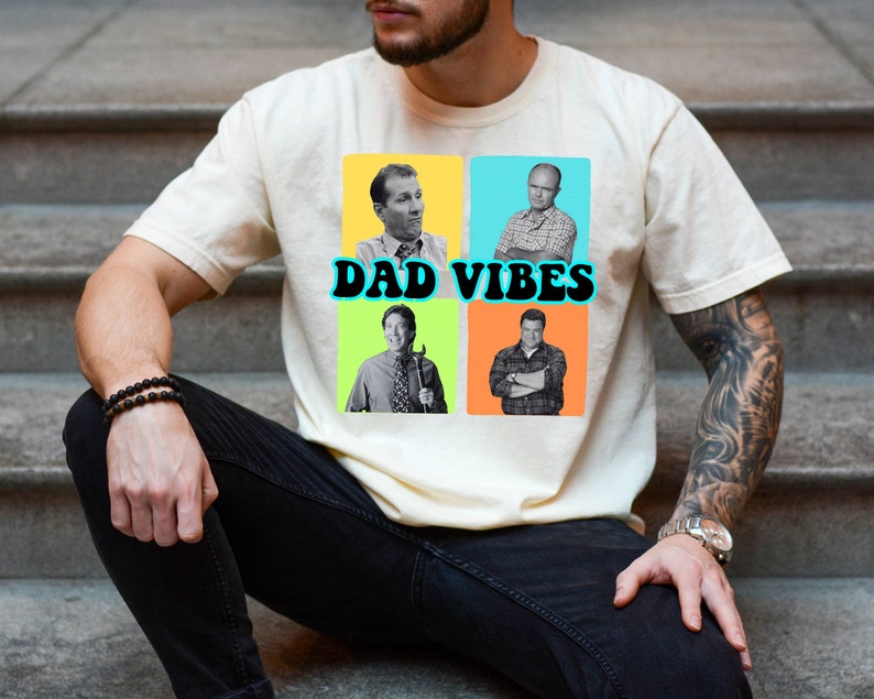 Dad Vibes Shirt, Vintage Dad Tee, Daddy Gift Tee, Best Dad Ever Shirt, Fathers Day Tee, 80s Father Shirt, Grandpa Tee, Comfort Colors Shirt image 5