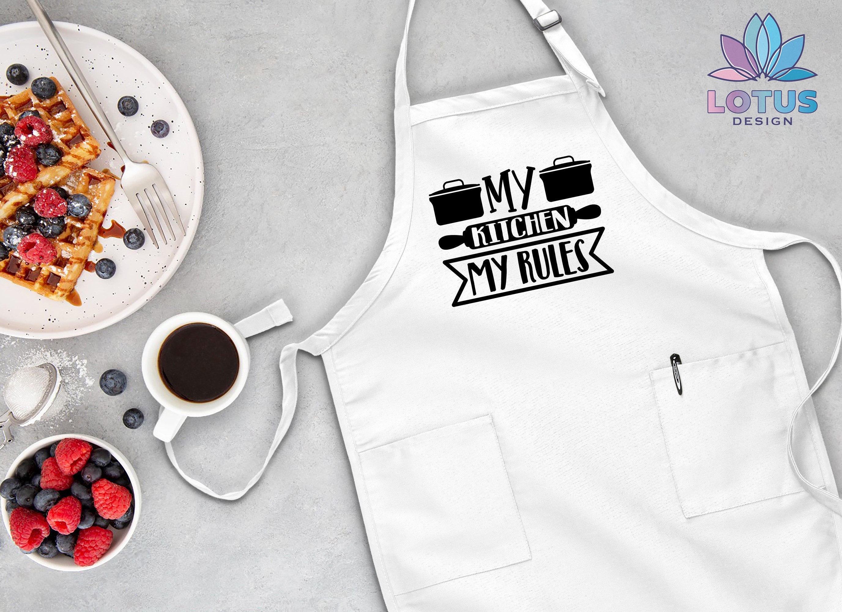 ミュージシャン Rockon social club KEEP CALM APRON Rock Painting is My Therapy,funny Rock Painting Apron