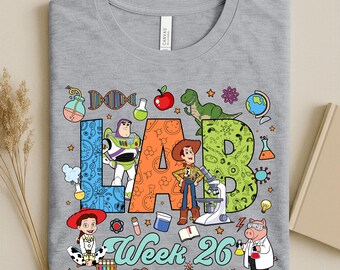 Toy Story Science STEM Tee, Buzz Woody Jessie Lab Story School Spirit Gift, Medical Lab Tech Youth Shirt Fun, Lab Professionals Shirt
