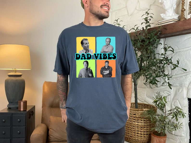 Dad Vibes Shirt, Vintage Dad Tee, Daddy Gift Tee, Best Dad Ever Shirt, Fathers Day Tee, 80s Father Shirt, Grandpa Tee, Comfort Colors Shirt image 9