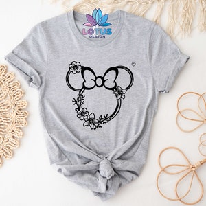 Koszulka Minnie Head, słodka koszulka Disney, damska koszulka Disney, koszulka Disney Trip, dziecięca koszulka Disney, koszulka Minnie Mouse, koszulka Minnie Gift zdjęcie 7