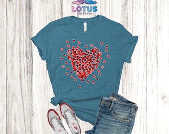 Valentine's Day Shirt, Cute Heart Shirt, Gift for Valentine's Day