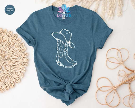 Cowboy Boots T-shirt, Knockin Boots T-shirt, Country Vintage