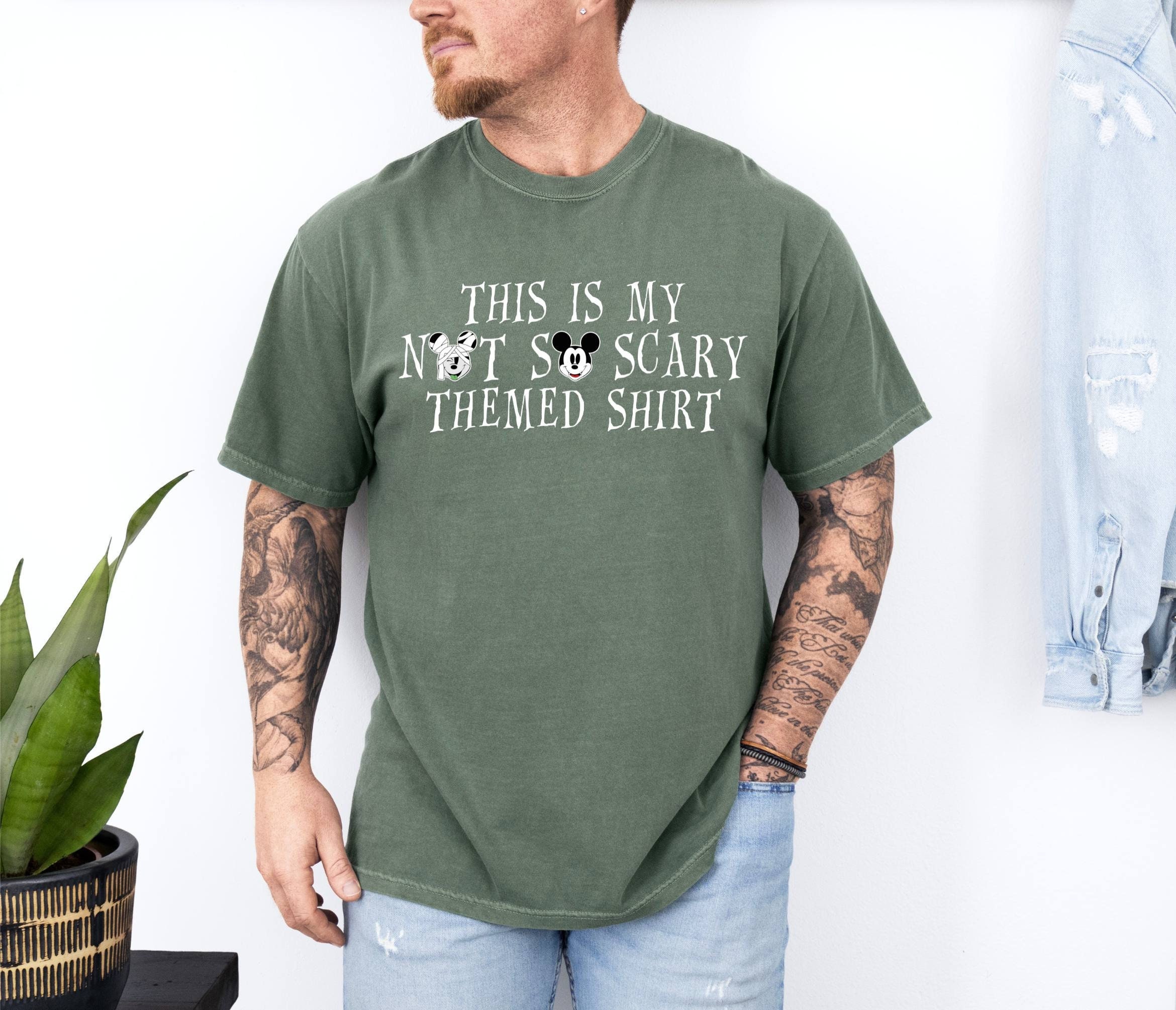 Comfort Colors Shirt, This is My Not So Scary Themed Tee, Mickey Not Scary Tee, Mummy Mickey Tee, Disney Halloween Tee, Halloween Party Tee