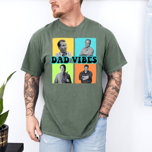 Dad Vibes Shirt, Vintage Dad Tee, Daddy Gift Tee, Best Dad Ever Shirt, Fathers Day Tee, 80s Father Shirt, Grandpa Tee, Comfort Colors Shirt image 3