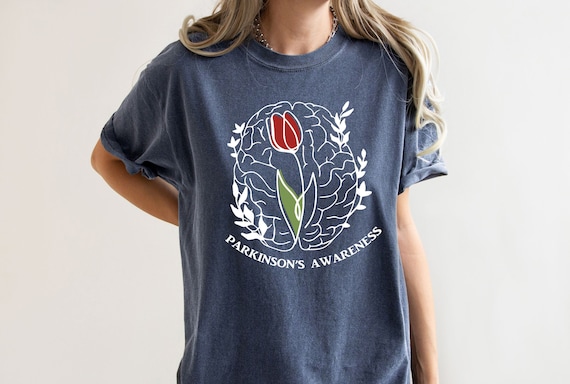 Comfort Colors Oversized Tee, Parkinson's Awareness T-Shirt, Motivational Tee, Fight Against Parkinson, Parkinson Awareness Gift Tee For Her