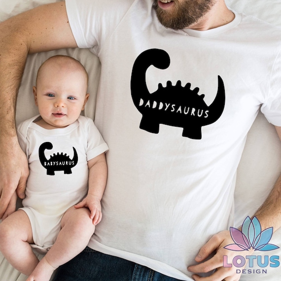 Daddy Saurus T-Shirt, Baby Saurus Shirt, Personalized Dad Tee, Dad And Kids Name Shirt, Fathers Day Gift, New Dad Tee, Custom Dad T-Shirt