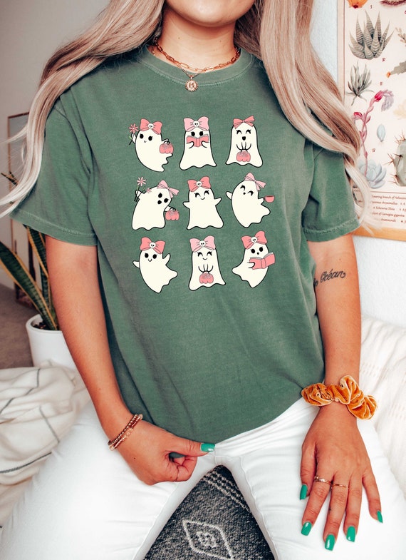 Freaky Girl Shirt, Halloween Shirt, Comfort Colors, Spooky Woman Tee, Ghost Girl Shirt, Floral Halloween Tee, Bookish Girl Tee, Creepy Shirt