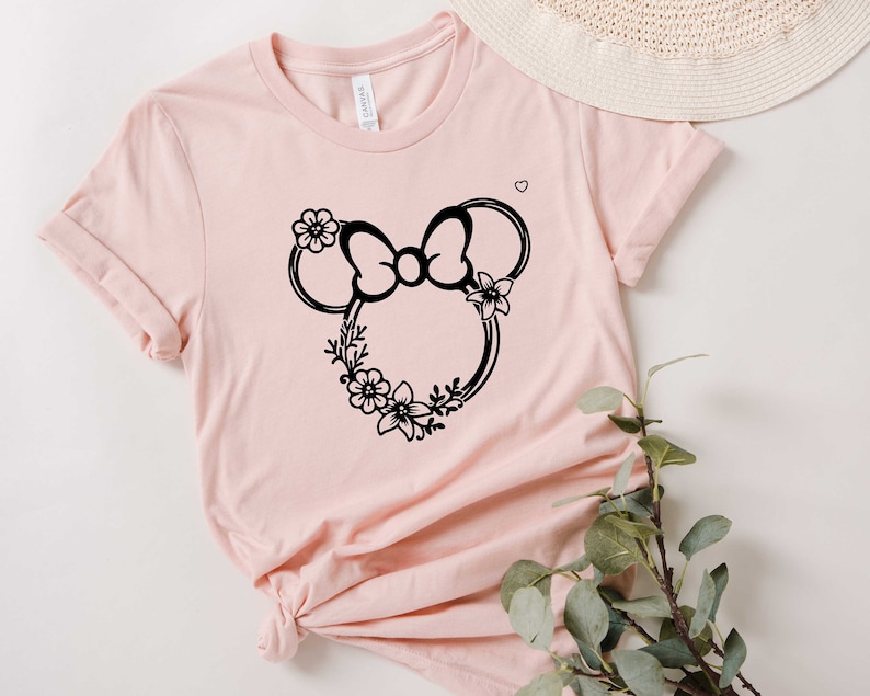 Koszulka Minnie Head, słodka koszulka Disney, damska koszulka Disney, koszulka Disney Trip, dziecięca koszulka Disney, koszulka Minnie Mouse, koszulka Minnie Gift zdjęcie 1