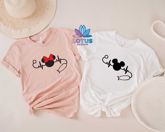 Mickey Or Minnie Nurse Shirt, Disney Couple T-Shirt, Cute Disney Shirt, Nurse Gift Shirt, Disneyworld Shirts, Doctor Gift Shirt, Couple Gift