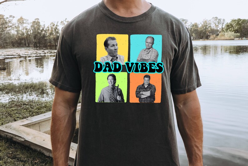 Dad Vibes Shirt, Vintage Dad Tee, Daddy Gift Tee, Best Dad Ever Shirt, Fathers Day Tee, 80s Father Shirt, Grandpa Tee, Comfort Colors Shirt image 2