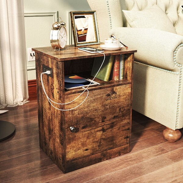 Rustic Side Table - Etsy