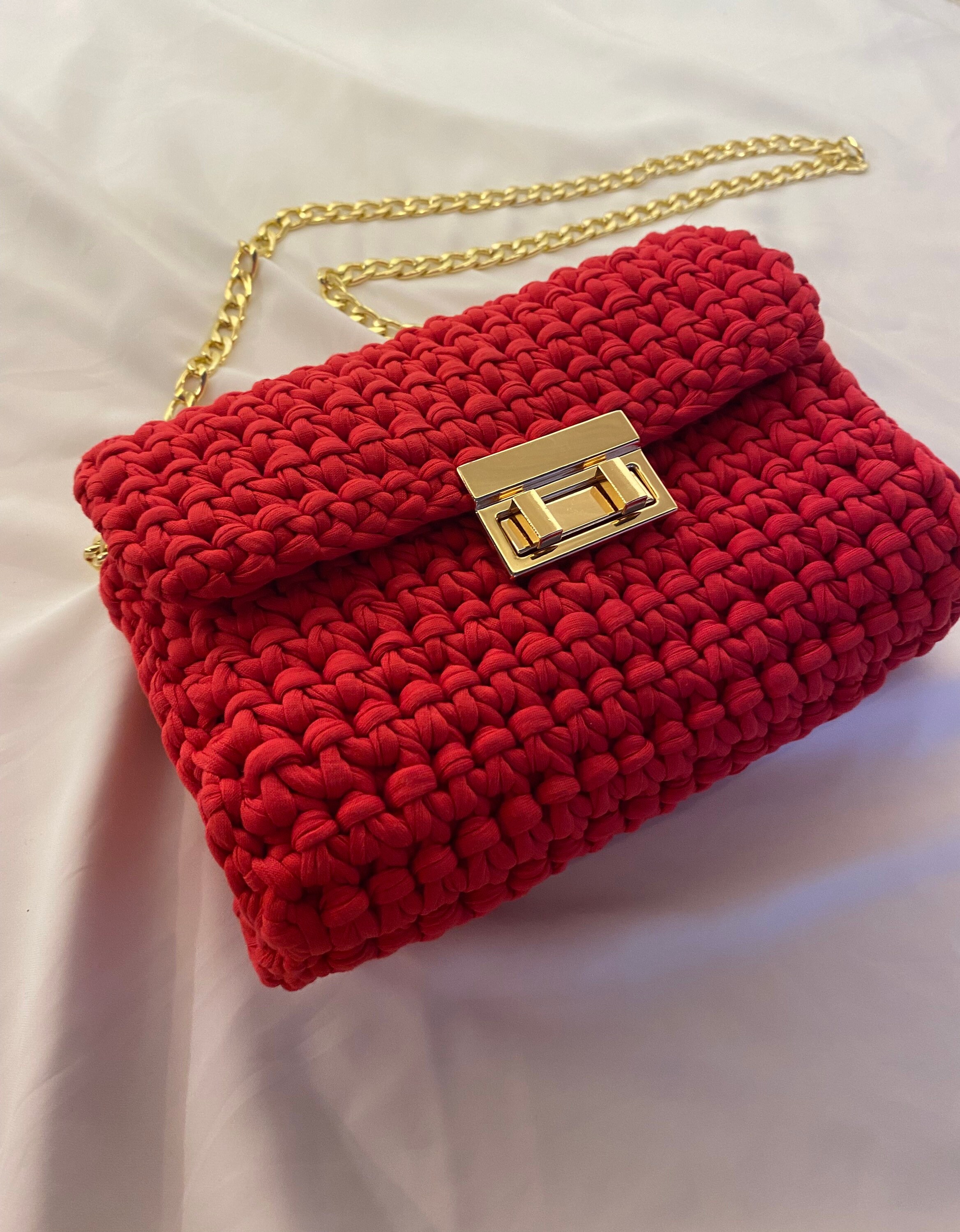 Bolsos de ganchillo de chanel clearance