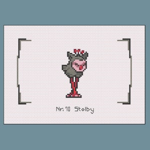 Monster Sanctuary - #70 Stolby (dark shifted) - Cross Stitch Pattern, PDF, Instant Download