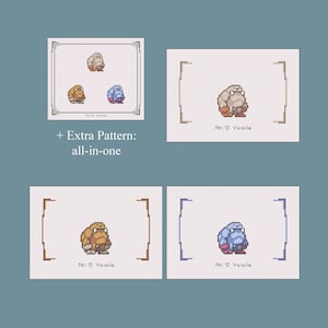 Monster Sanctuary - #10 Yowie (Bundle) - Cross Stitch Pattern, PDF, Instant Download