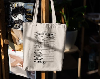 Library Due Date Card Tote Bag, Bookworm Gift, Love To Read Present, Teacher bags, Cute Librarian Book Bag, Reader, Book Lovers, Vintage