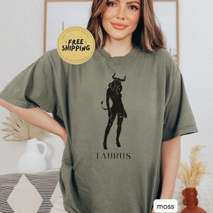 Camiseta unissex do zodíaco taurus, camiseta astrologia, presente de aniversário do zodíaco taurus, constelação taurus, astrologia de signos de água